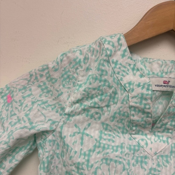 Vineyard Vines Sea Life Kn Gingham Tunic - Picture 4 of 12